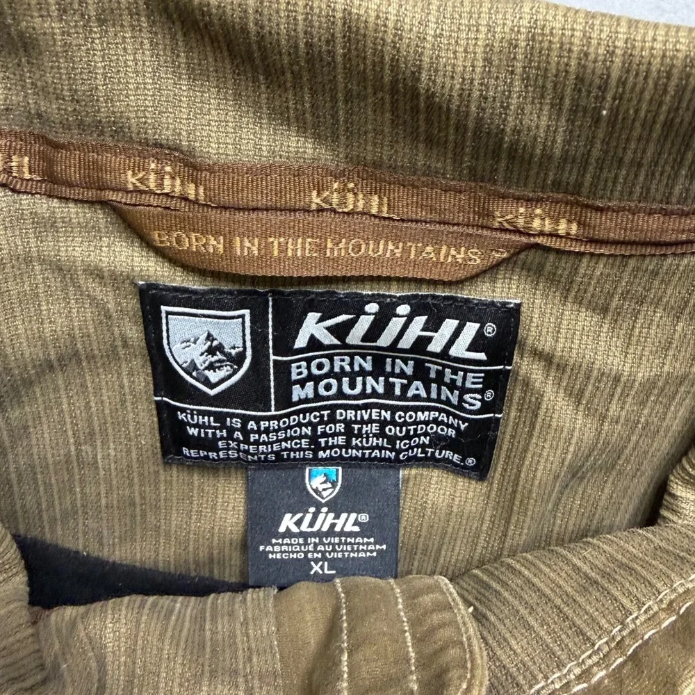Kuhl Burr Jacket Mens XL Brwn Full Zip Rugged Canvas Workwear Outdoor Style 1052